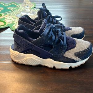Nike huarache - denim - size 7 1/2